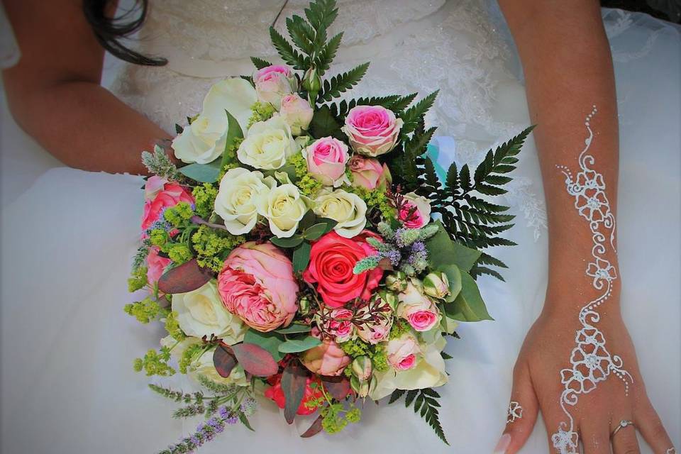 Bouquet de mariée romantique