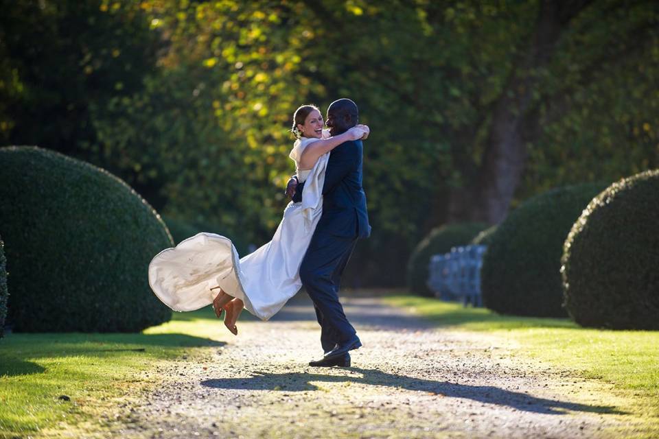 Photo de couple en automne