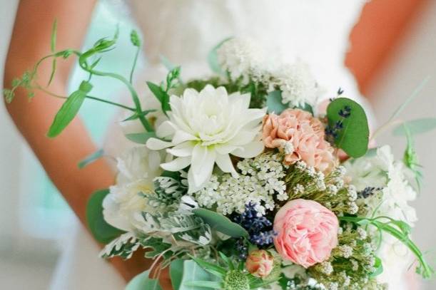 Bouquet de mariée champètre