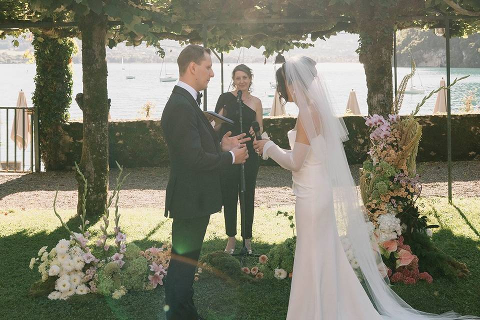 Cérémonie de mariage à Annecy