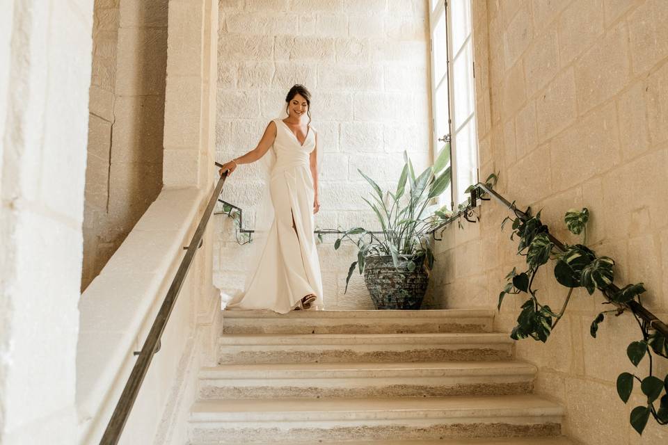 Escalier monumental du château