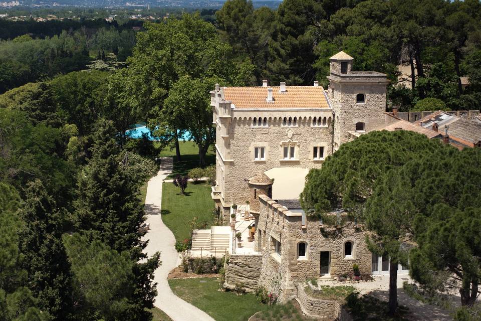 Château vue aérienne