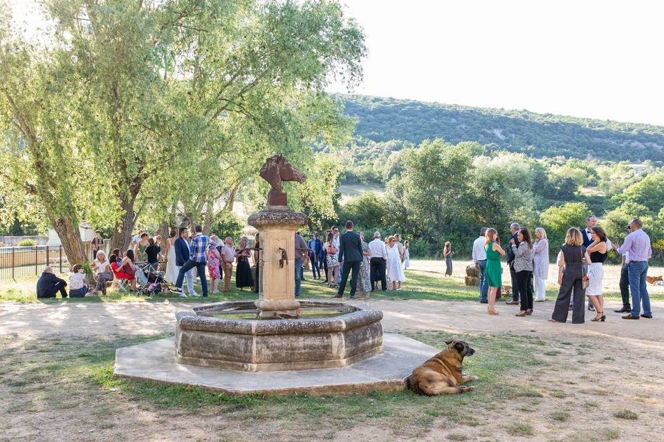 Vin d'honneur  sur l'esplanade