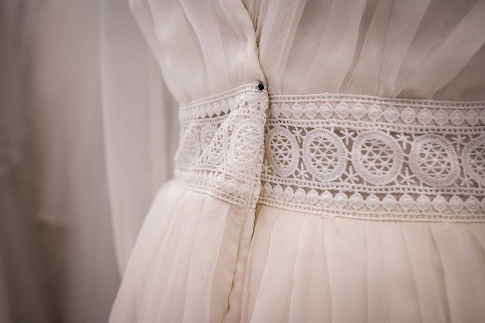 Détail ceinture, vue rapprochée