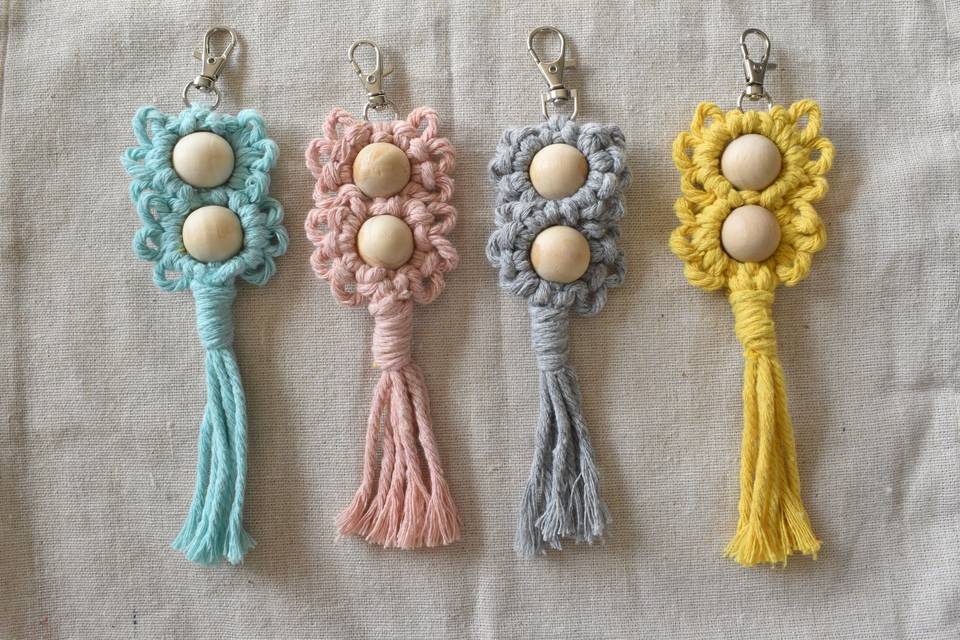 Cadeau porte-clés fleurs