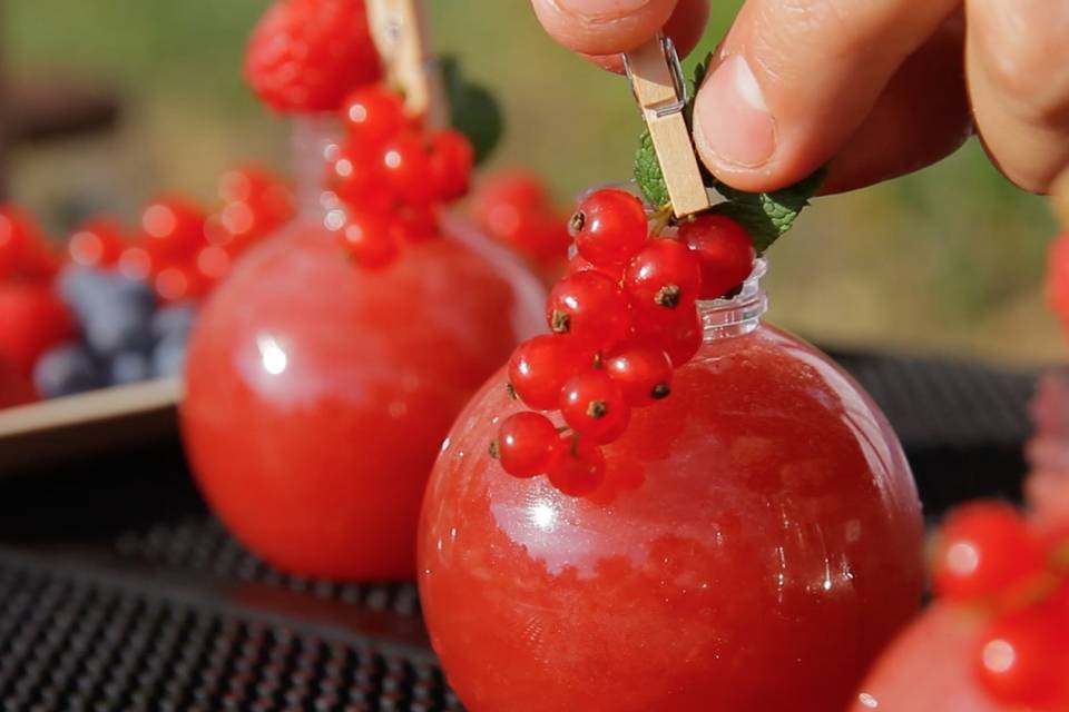 Cocktail de fruits rouges fin