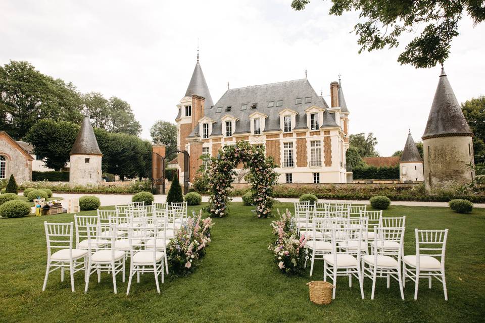 Cérémonie dans le parc