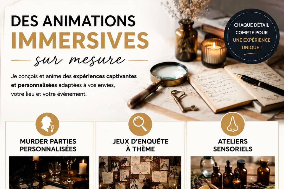 Evénements immersifs surmesure