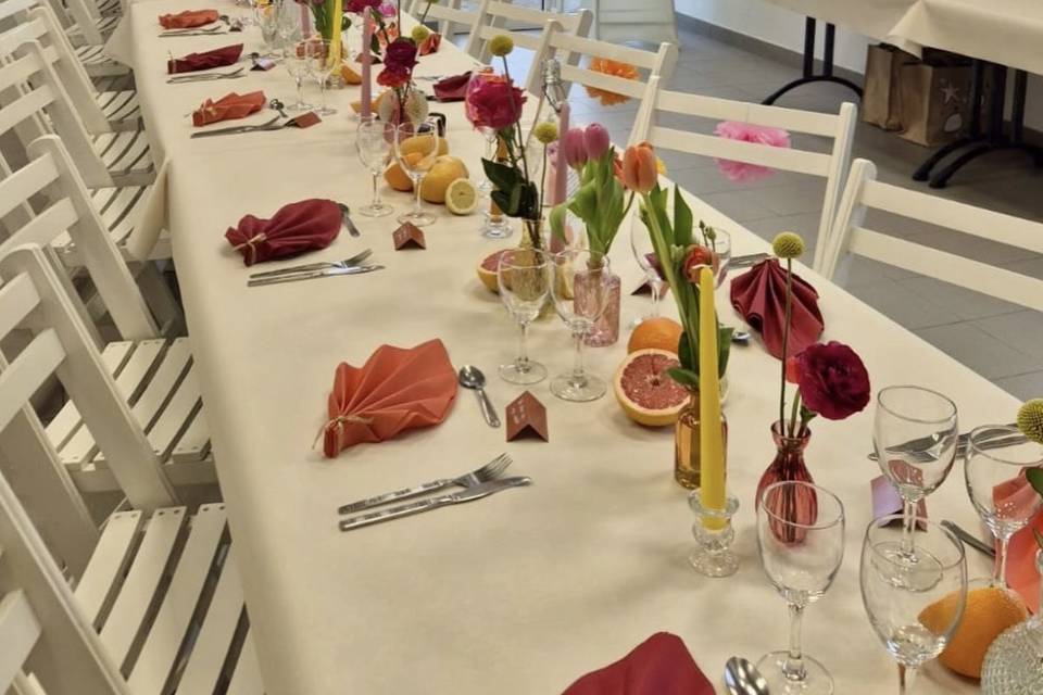 Table colorée