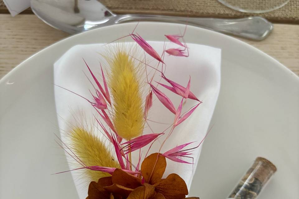 Bouquet sec pour cadeau invité
