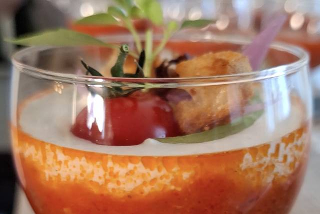Tomates et crème buffala