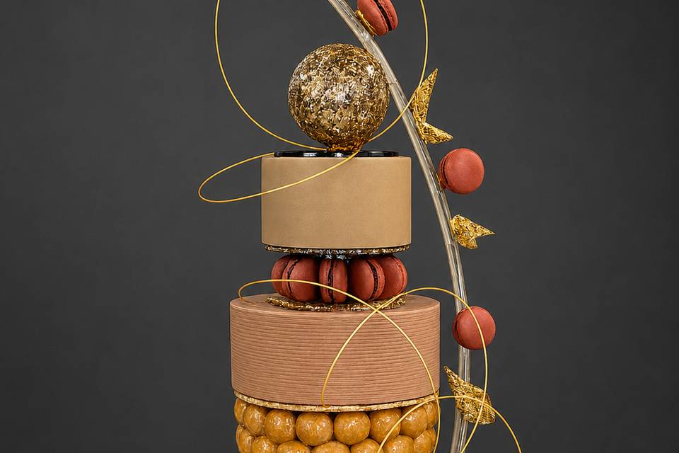 Wedding croque cake