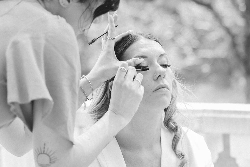 Mise en beauté mariée
