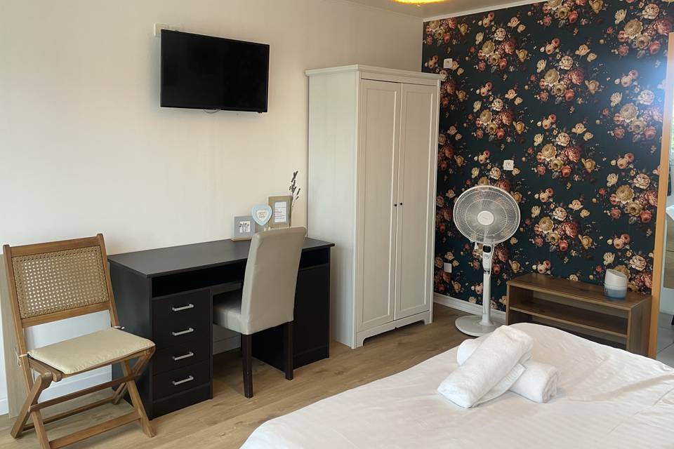 Chambre florale roses