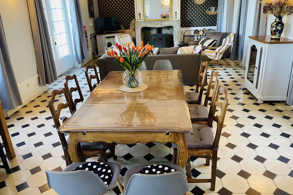 Grand salon gite