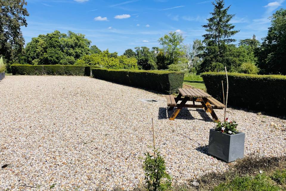 Terrasse chambres