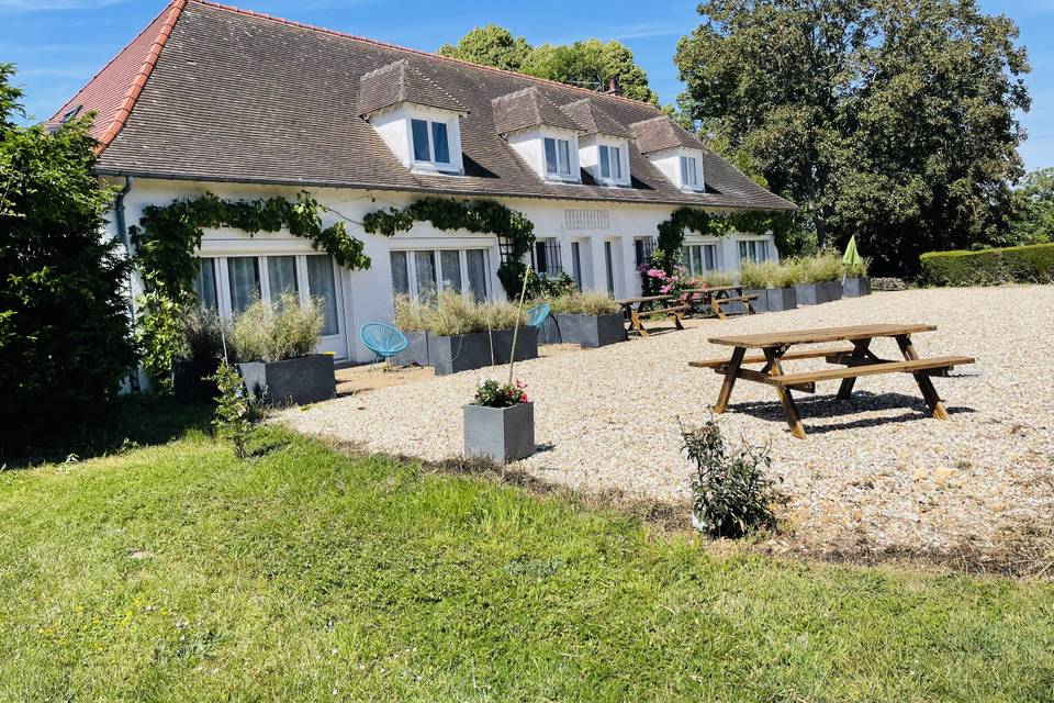 Terrasse chambres