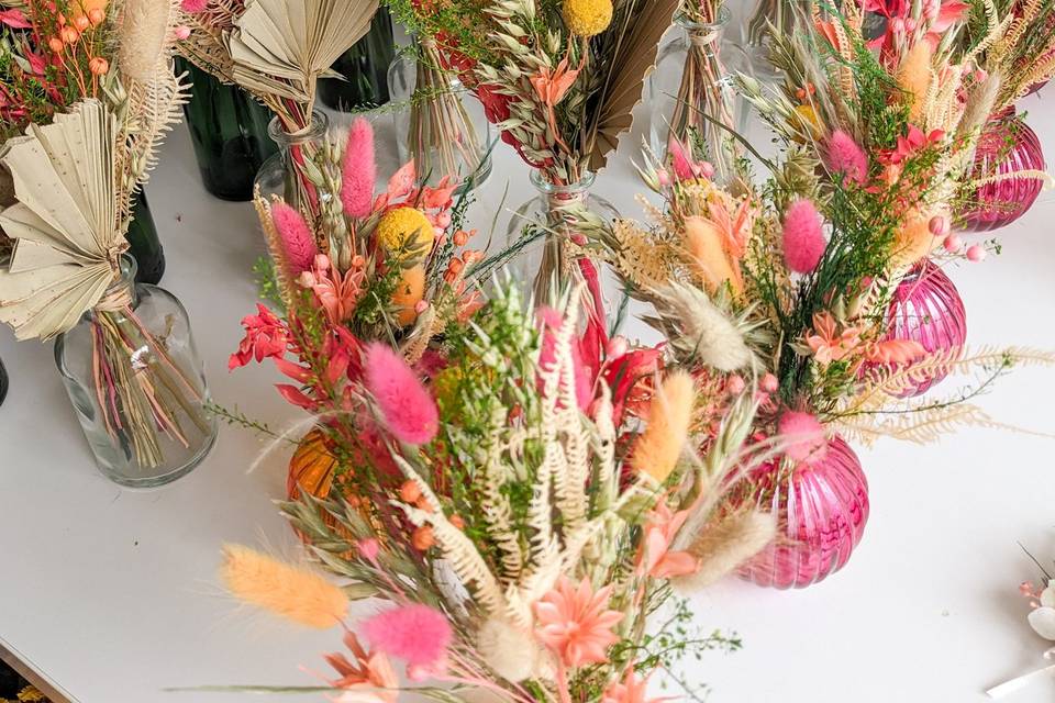 Centre de table - Fioles
