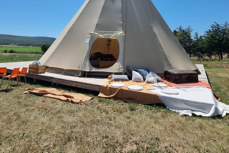 Couchage tipi