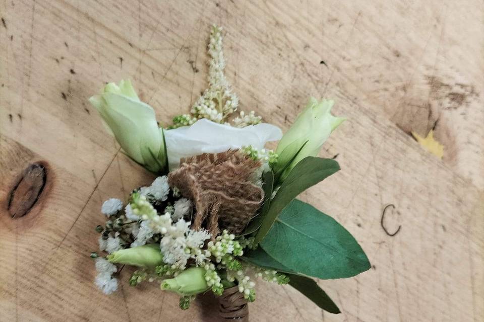 Boutonnière mariée