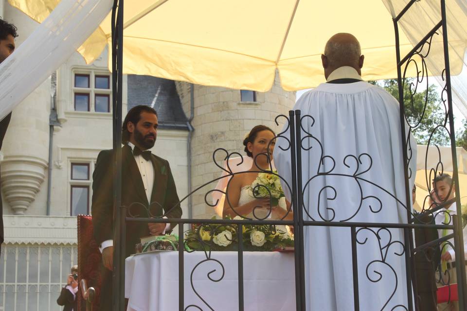 Mariage dans le parc