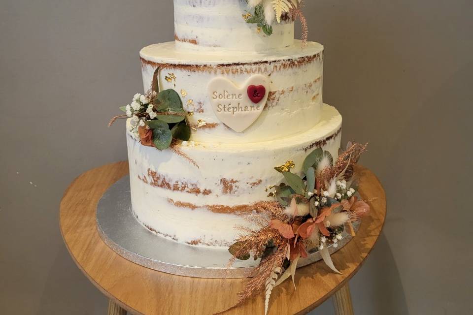 Wedding cake terracota