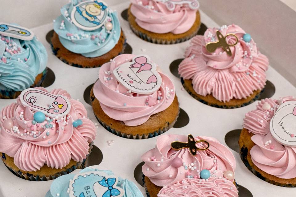 Duo de Cupcakes Floraux