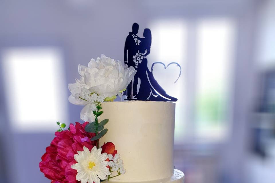 Wedding cake fleuris