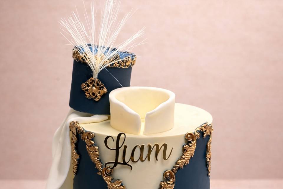 Layer Cake Royal Bleu & Or