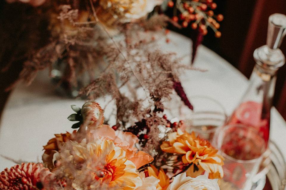 Bouquet de mariée d'automne