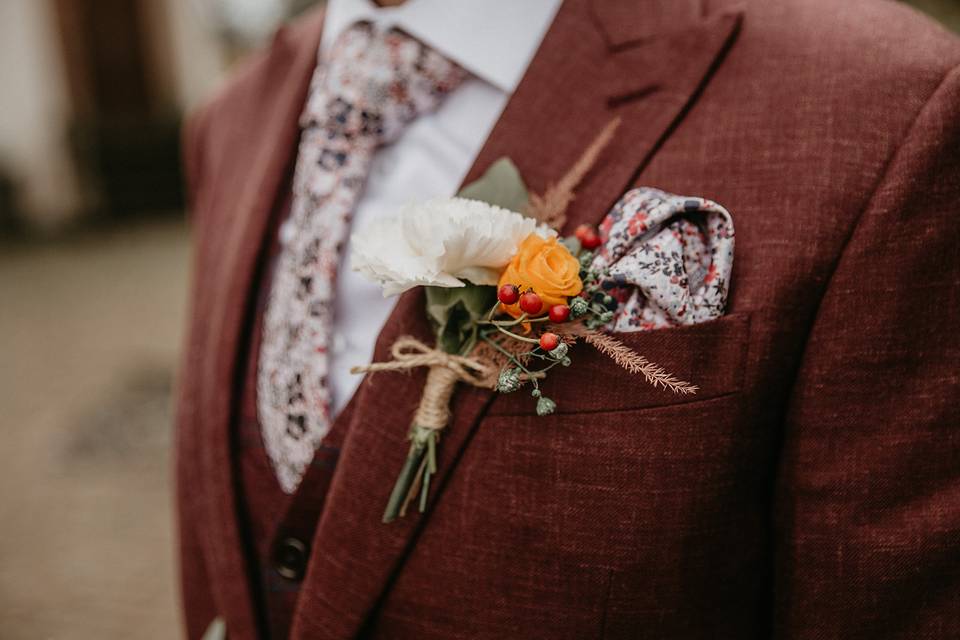Boutonnière du marié