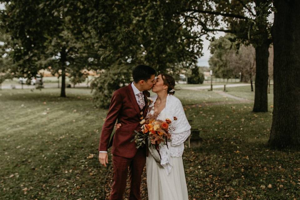Bouquet de mariée d'automne