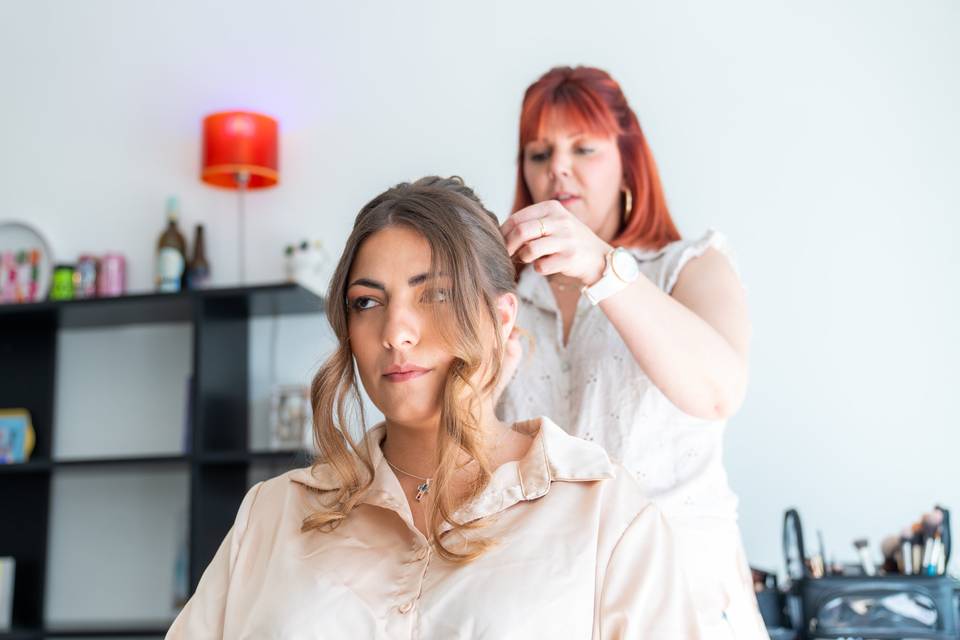 Coiffure finale cheveux