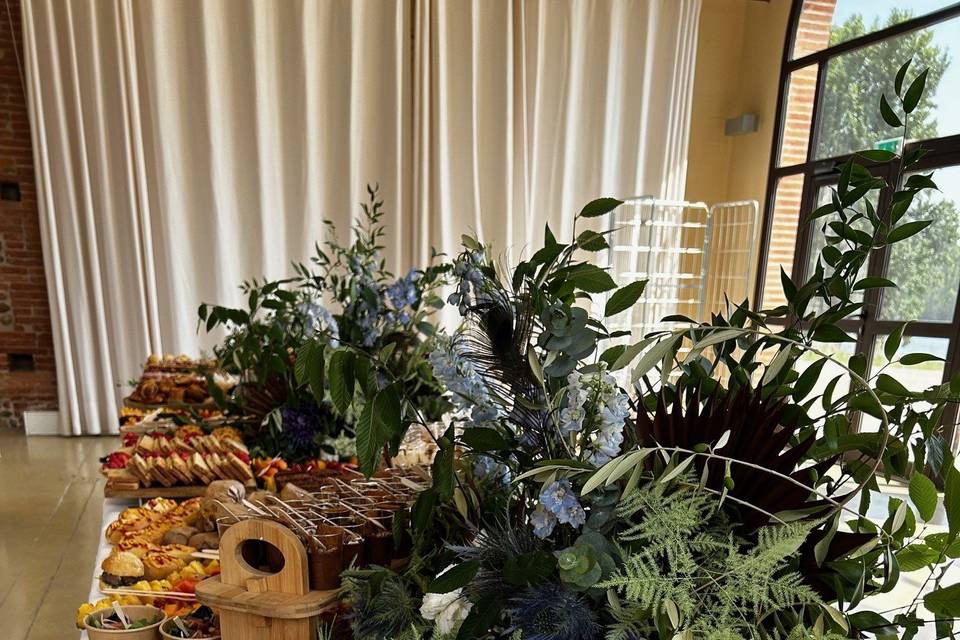 Buffet brunch décoré
