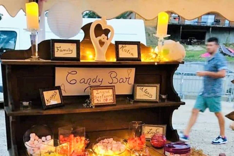 Candy Bar mariage agricole