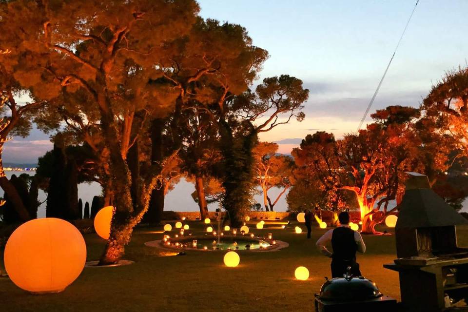 Dîner sur la plage