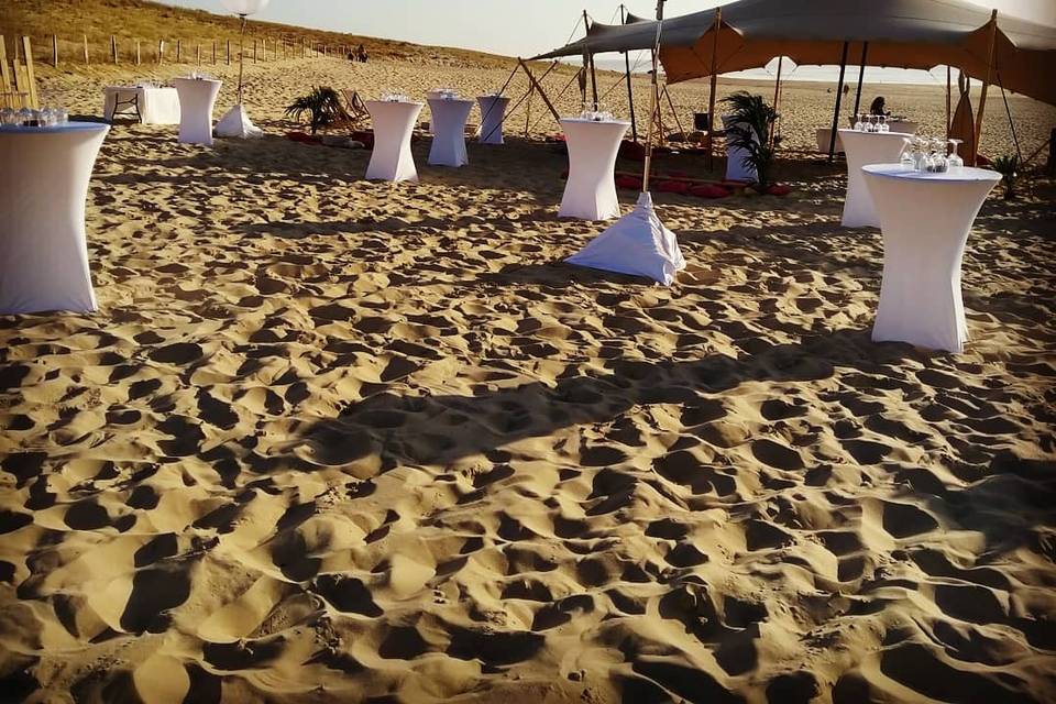 Dîner Lounge sur la plage