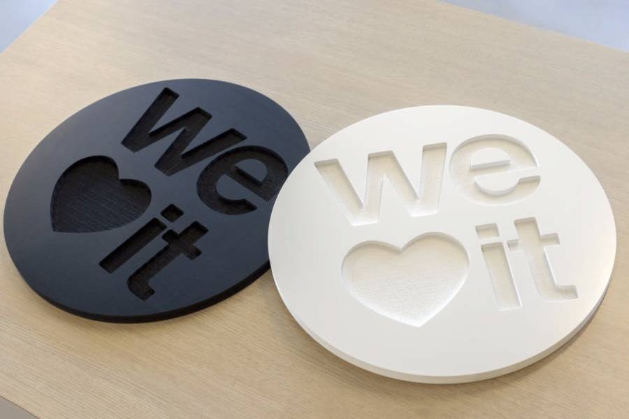 Lettre logo 3D PVC WE