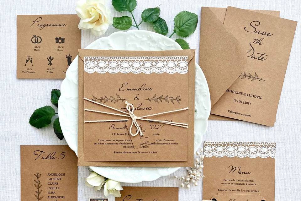 Faire Part Mariage Enveloppe 021