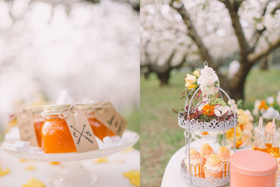 Styled shoot sweet table