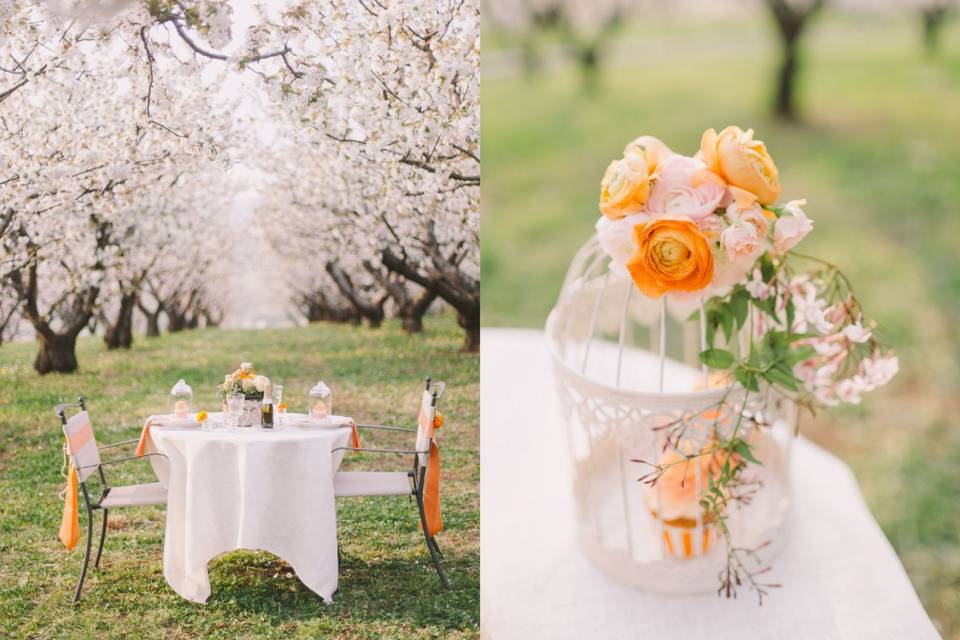 Styled shoot table