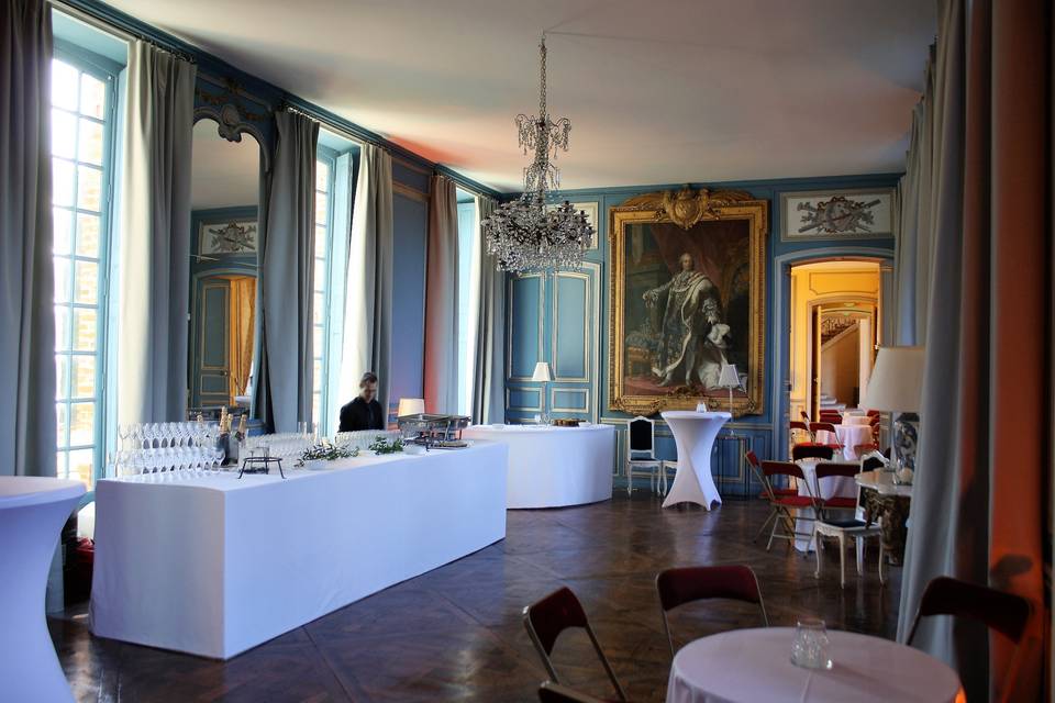 Chateau: salon d'Hiver bleu