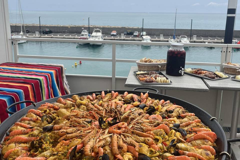 Paella au bord de mer