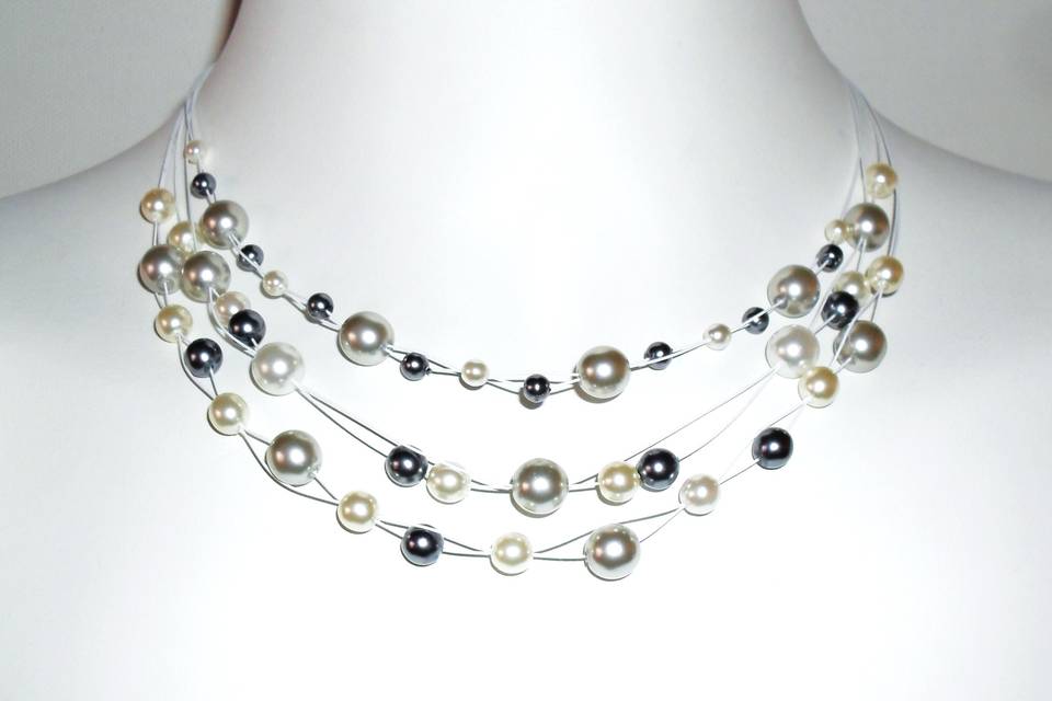Collier mariage perles