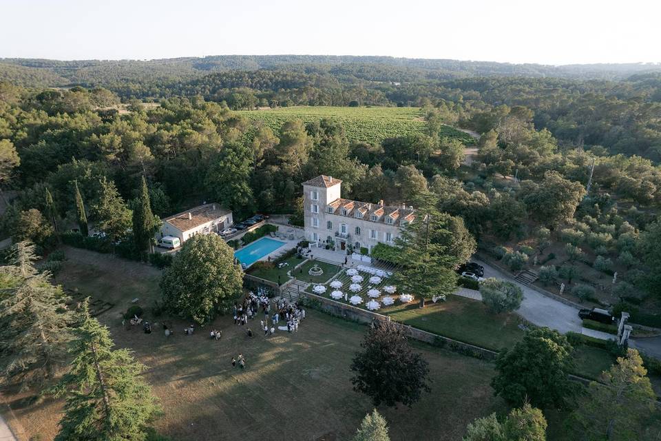 Le Château vu du ciel