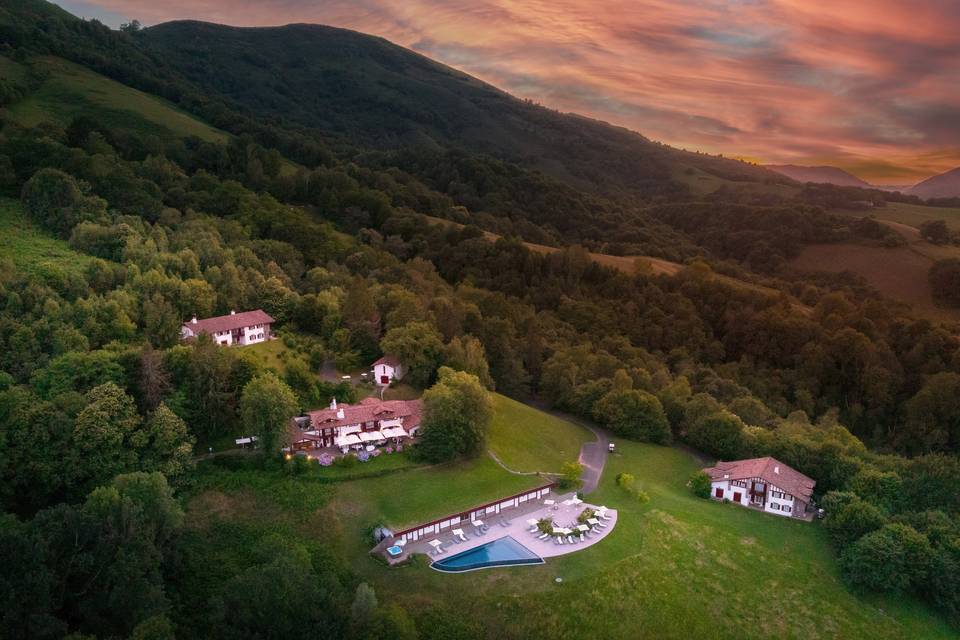 Auberge vue du ciel