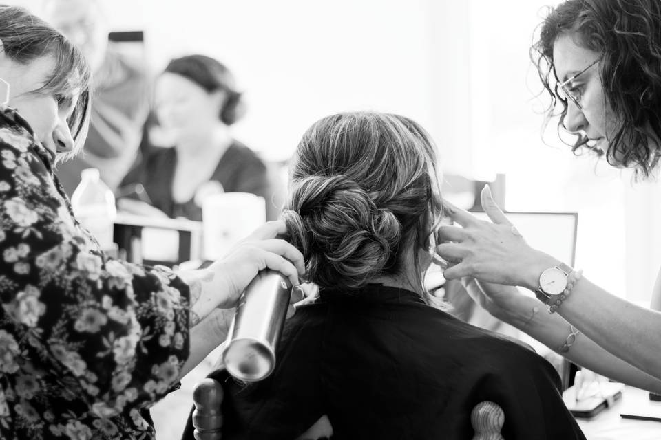 Préparatif de la mariée