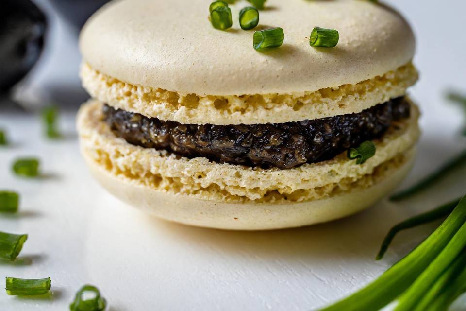 Macaron tapenade olives noires