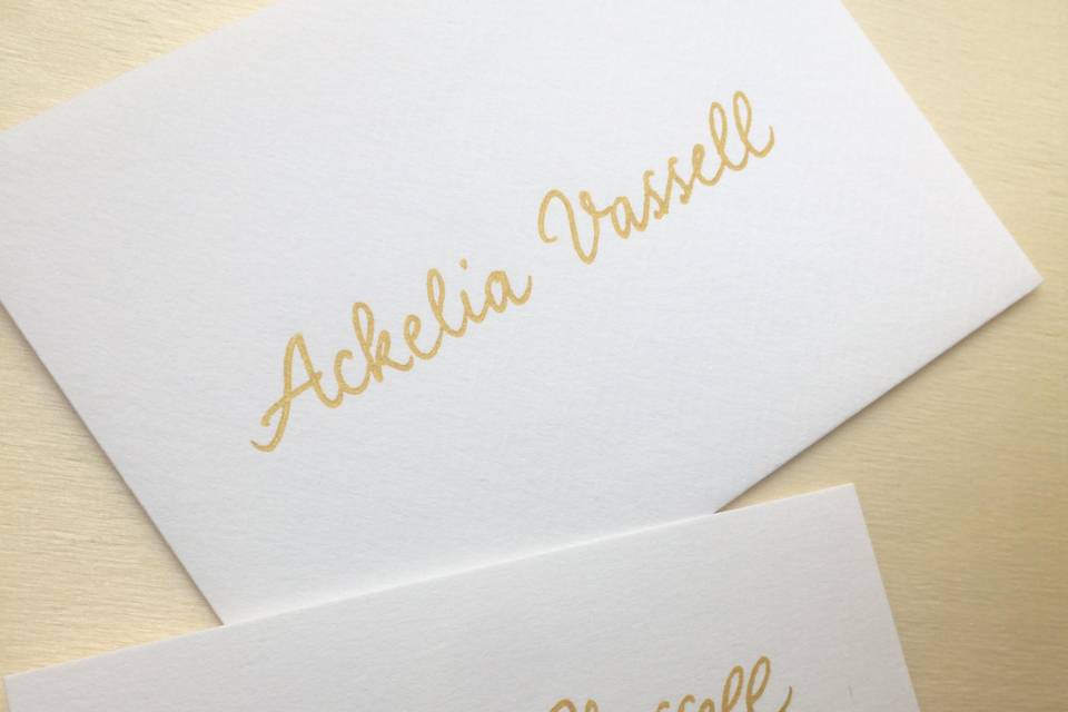 Escort-cards et marque-places