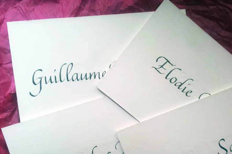 CALLIGRAPHIE ENVELOPPE MARIAGE, CALLIGRAPHE ENVELOPPE PARIS